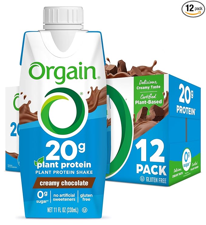 ORGAIN VEGAN PROTEIN SHAKE, CREAMY CHOCOLATE